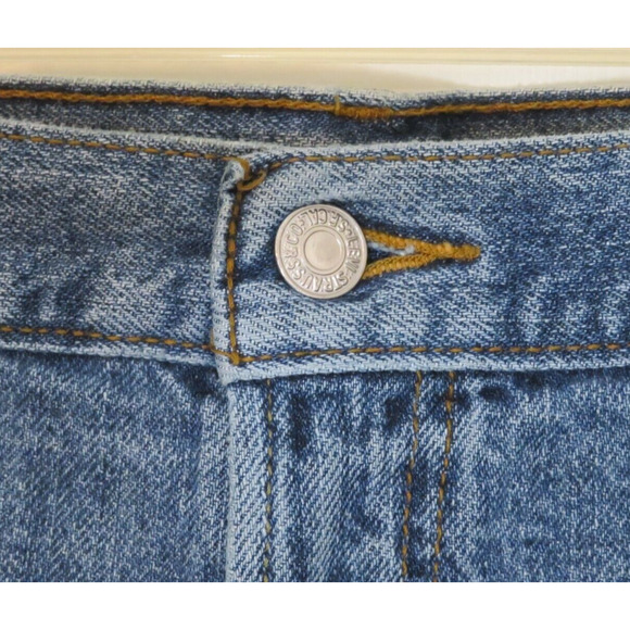 Levi's 550 Vintage Men's Relaxed Fit Denim Jean Shorts Cotton Blue - Size 42 - Picture 7 of 10